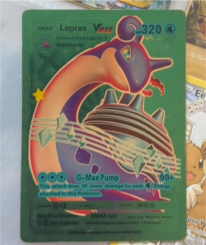 2020 Pokémon Shining Fates #SV111 Lapras VMAX — front