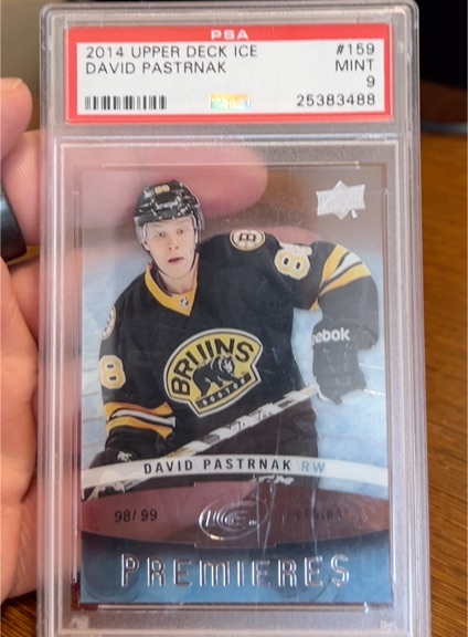 2014 Upper Deck Ice #159 David Pastrnak — front