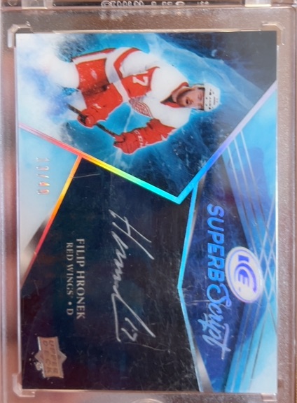 2018-19 Upper Deck Ice Superb Script #SS-FH Filip Hronek — front