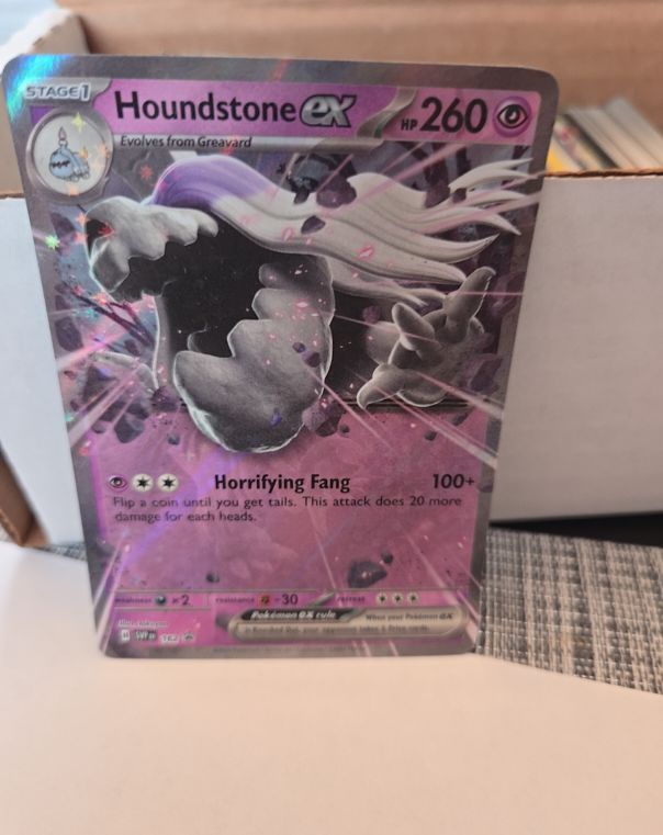 2024 Pokémon Scarlet & Violet Black Star Promo #162 Houndstone ex — front