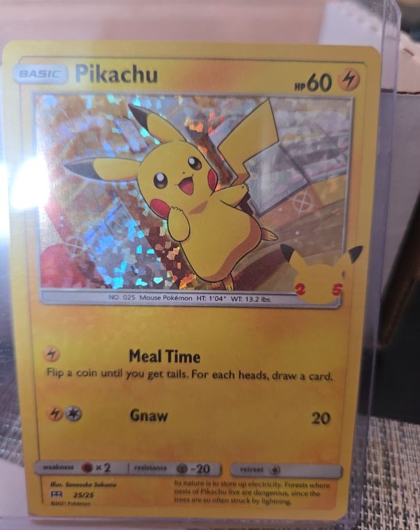 2021 Pokémon McDonald's 25th Anniversary #25 Pikachu — front