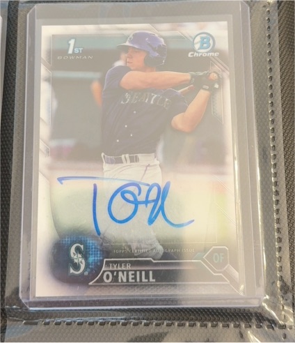 2016 Bowman Chrome #Tyler O'Neill — front