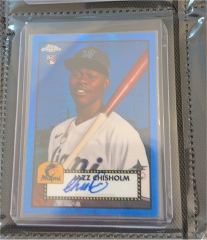 2021 Topps Chrome Platinum Anniversary #7 Jazz Chisholm — front