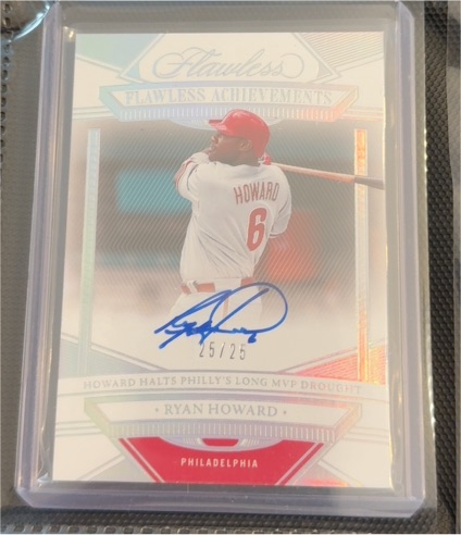 2023 Panini Flawless Achievements #Ryan Howard — front