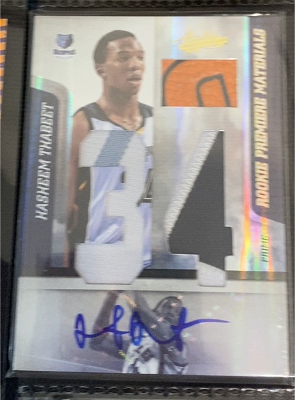 2009 Absolute Rookie Premier Materials Hasheem Thabeet — front
