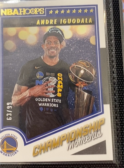2022-23 Panini NBA Hoops #97 Andre Iguodala Championship Moments — front