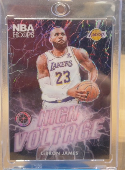 2023-24 Panini NBA Hoops High Voltage #High Voltage LeBron James — front