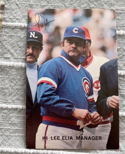 1971 Chicago Cubs #4 Lee Elia Manager — front