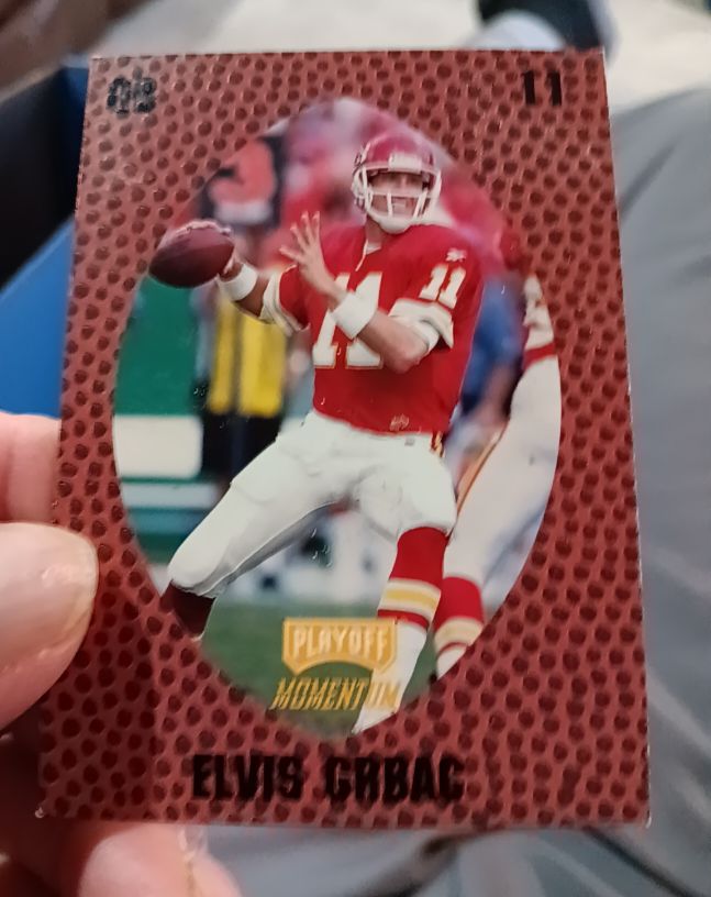 1998 Playoff Momentum #1 Elvis Grbac — front