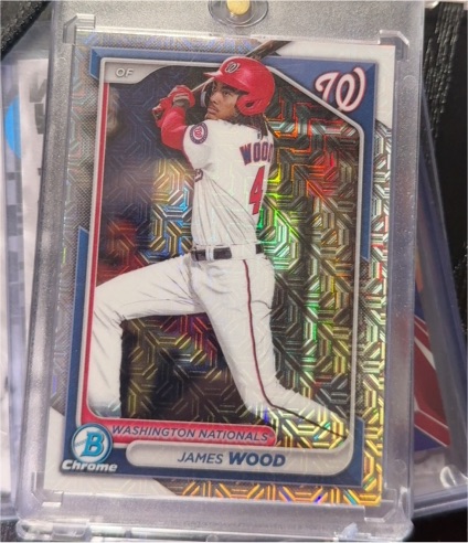 2024 Bowman Chrome Prospects Mojo Refractor #BCP-91 James Wood — front