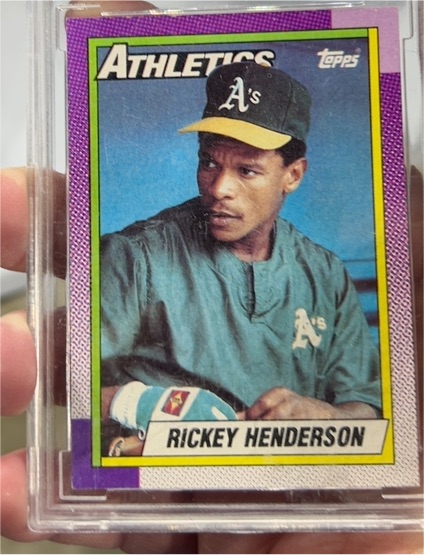 1990 Topps #450 Rickey Henderson — front