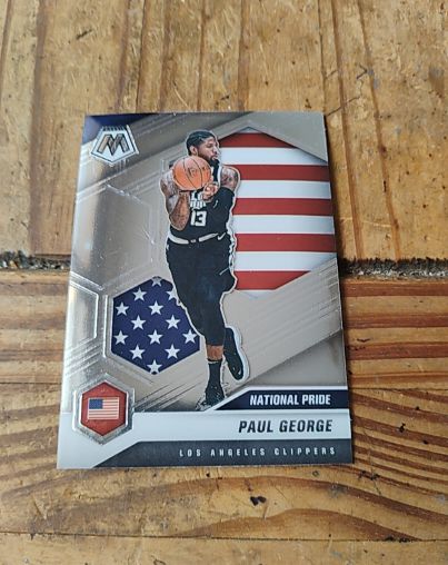 2020-21 Panini Mosaic #255 Paul George — front