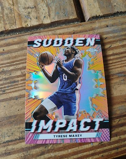 2023-24 Topps Chrome #SI-20 Tyrese Maxey Sudden Impact — front