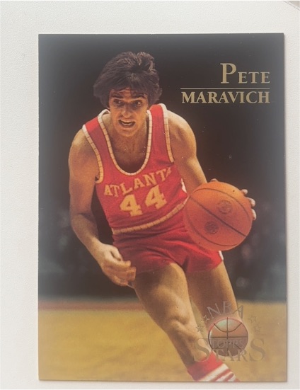 1996 Topps Stars #128 Pete Maravich Atlanta Hawks — front