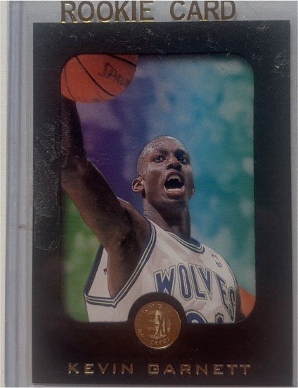 1995-96 Skybox E-XL #49 Kevin Garnett Rookie Card — front