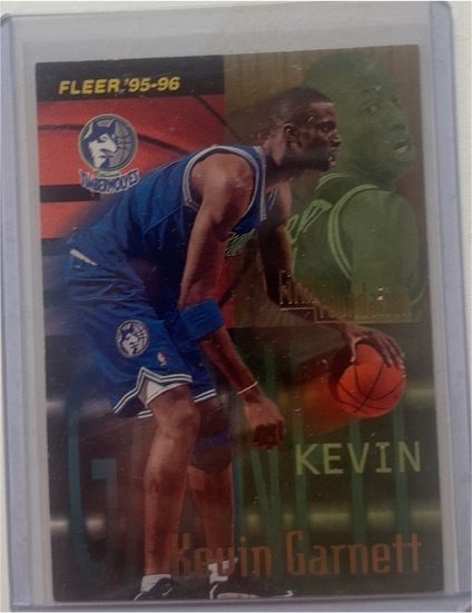1995-96 Fleer #335 Kevin Garnett Firm Foundation Rookie — front
