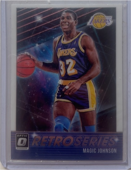 2018-19 Donruss Optic #25 Magic Johnson Retro Series — front