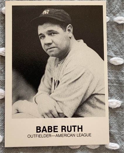 1988 Baseball Card Kingdom Babe Ruth Promo Card #8 — front