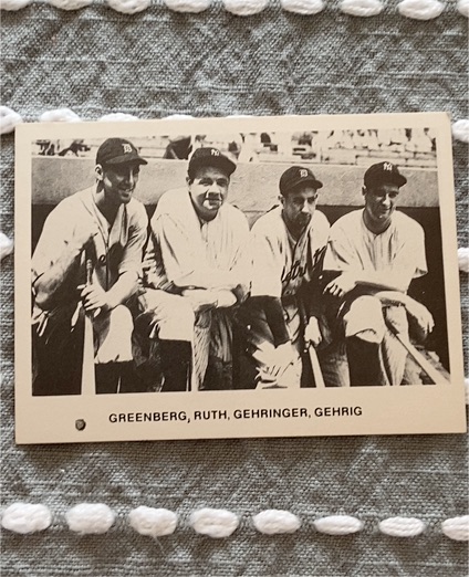 1979 TCMA Renata Galasso #90 Checklist Greenberg, Ruth, Gehringer, Gehrig — front