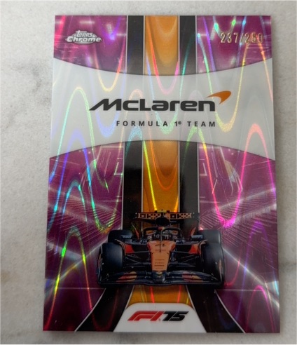 2025 Topps Chrome Formula 1 #176 McLaren F1 Team — front