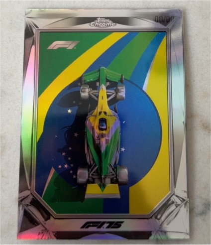 2025 Topps Chrome Formula 1 #F175-5 Diamond Drives Brazilian Tribute — front