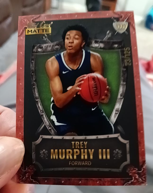 2022 Wild Card Matte Weekend Warrior #WW-3 Trey Murphy III — front