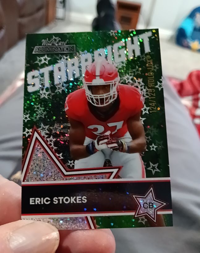 2021 Wild Card Alumination #SB-27 Eric Stokes Starbright Red — front
