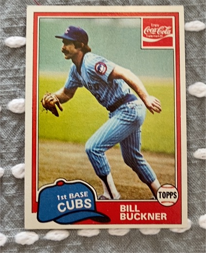 1981 Topps #625 Bill Buckner — front