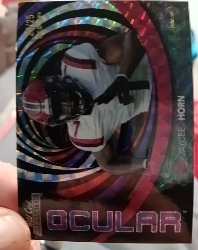 2021 Wild Card Alumination Ocular #OC-25 Jaycee Horn — front