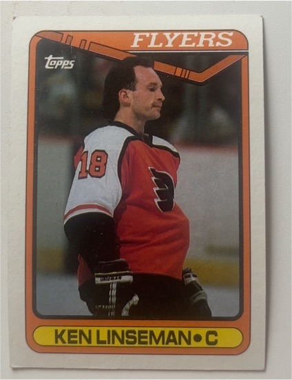 1990-91 Topps #345 Ken Linseman — front