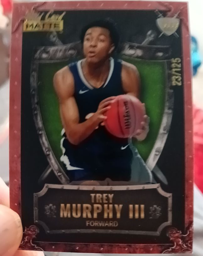 2022 Wild Card Matte Weekend Warrior #23 Trey Murphy III — front