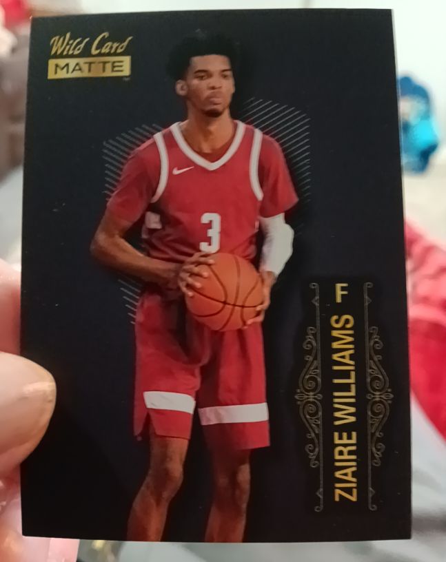 2022 Wild Card Matte #MB-77 Ziaire Williams — front