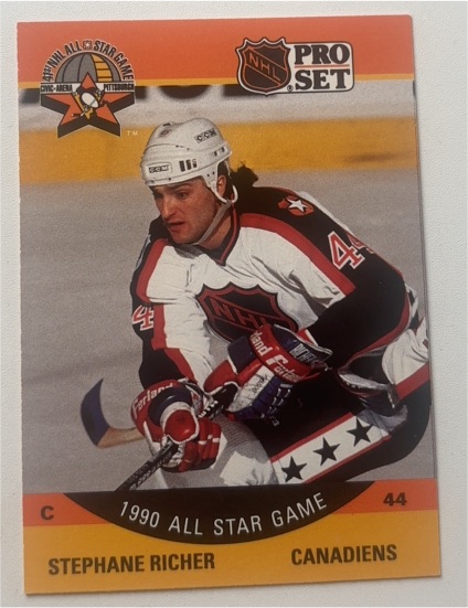 1990-91 Pro Set #370 Stephane Richer — front