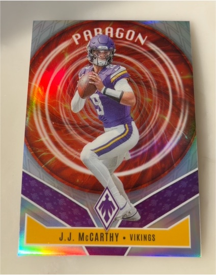 2025 Panini Phoenix #8 J.J. McCarthy Paragon — front