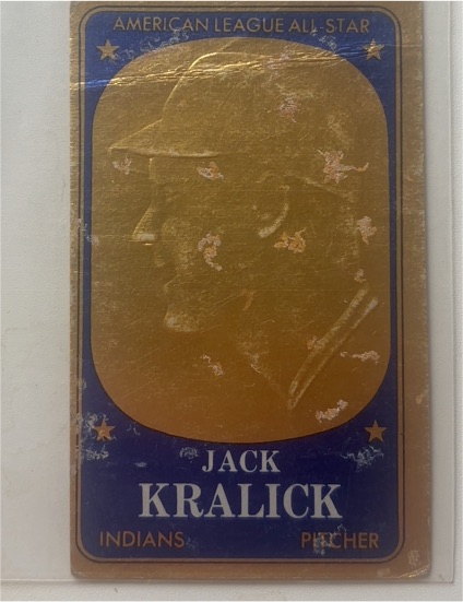 1965 Topps Embossed #72 Jack Kralick — front