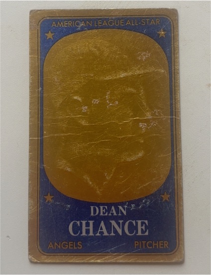 1965 Topps Embossed Dean Chance — front