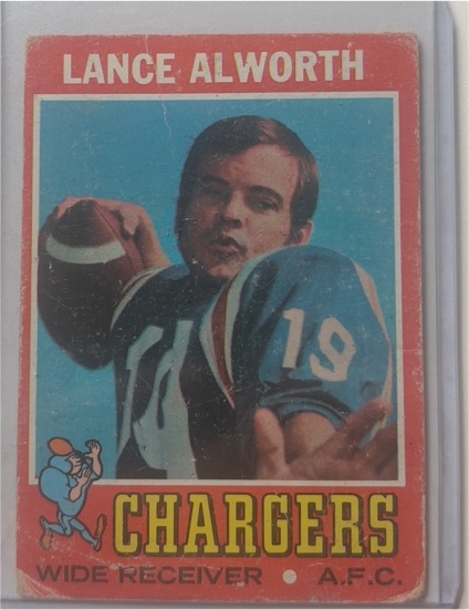 1971 Topps #10 Lance Alworth — front