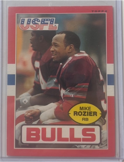 1985 Topps USFL #55 Mike Rozier — front