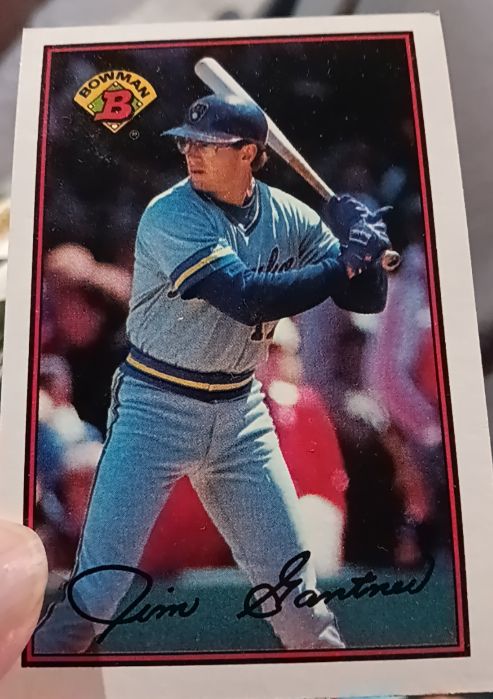 1989 Bowman #141 Jim Gantner — front