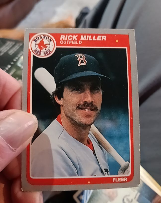 1985 Fleer #163 Rick Miller — front