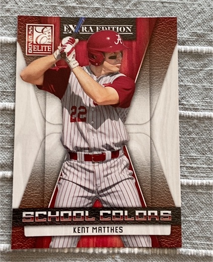 2009 Donruss Elite Extra Edition School Colors Kent Matthes — front
