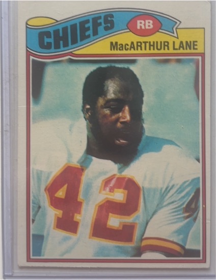 1977 Topps #273 MacArthur Lane Kansas City Chiefs — front