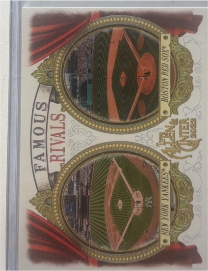 2022 Topps Allen & Ginter #FR-5 New York Yankees / Boston Red Sox Famous Rivals — front