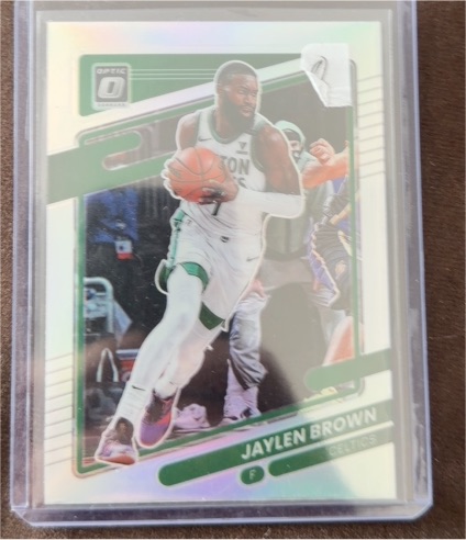 2021-22 Panini Donruss Optic #19 Jaylen Brown — front