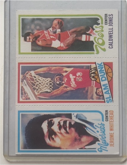 1980-81 Topps #71/184/259 Jerome Whitehead / Artis Gilmore / Caldwell Jones — front