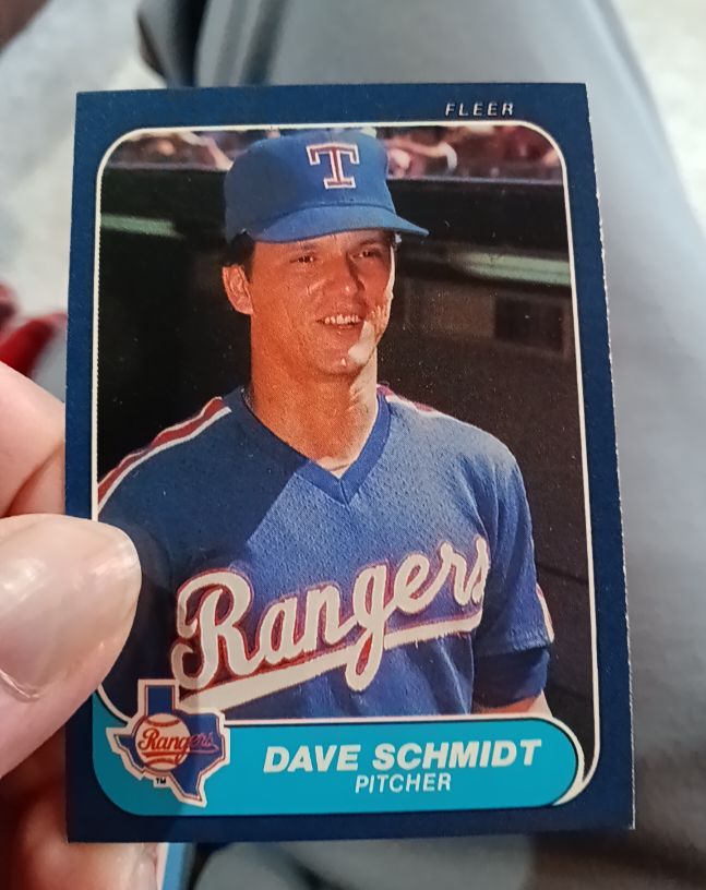 1986 Fleer #565 Dave Schmidt — front