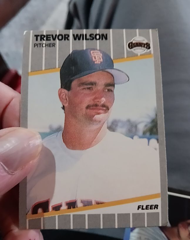 1989 Fleer #347 Trevor Wilson — front