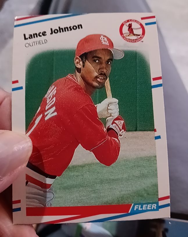 1988 Fleer #37 Lance Johnson — front