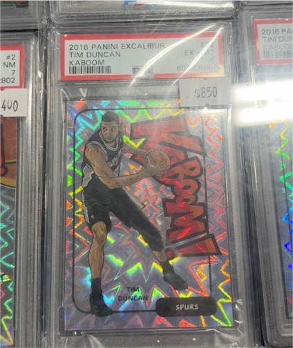 2016 Panini Excalibur Kaboom Tim Duncan — front