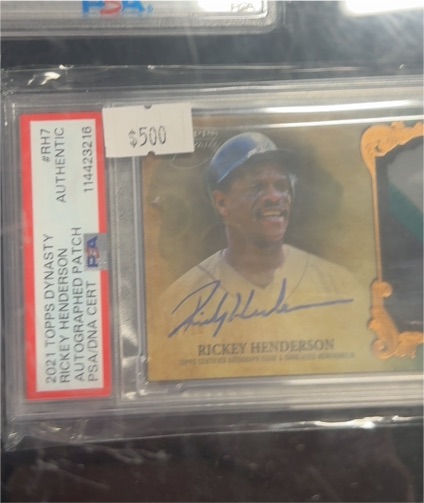 2021 Topps Dynasty #RH7 Rickey Henderson — front